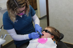 Bluffs Dental pediatric patient